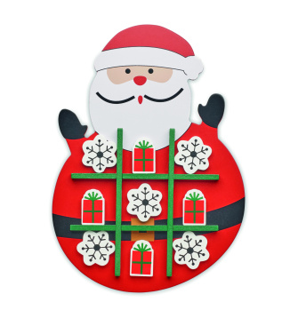 Лого трейд бизнес-подарки фото: Christmas wooden tic tac toe