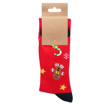 Лого трейд pекламные подарки фото: Pair of Christmas socks L