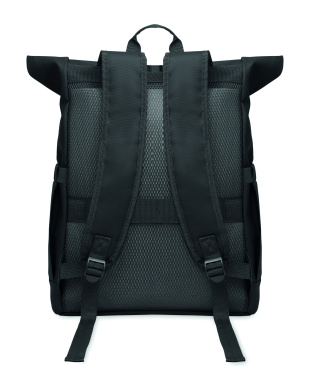 Лого трейд бизнес-подарки фото: Rolltop laptop rucksack 600D