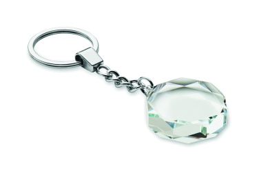 Лого трейд pекламные cувениры фото: Glass round award key ring