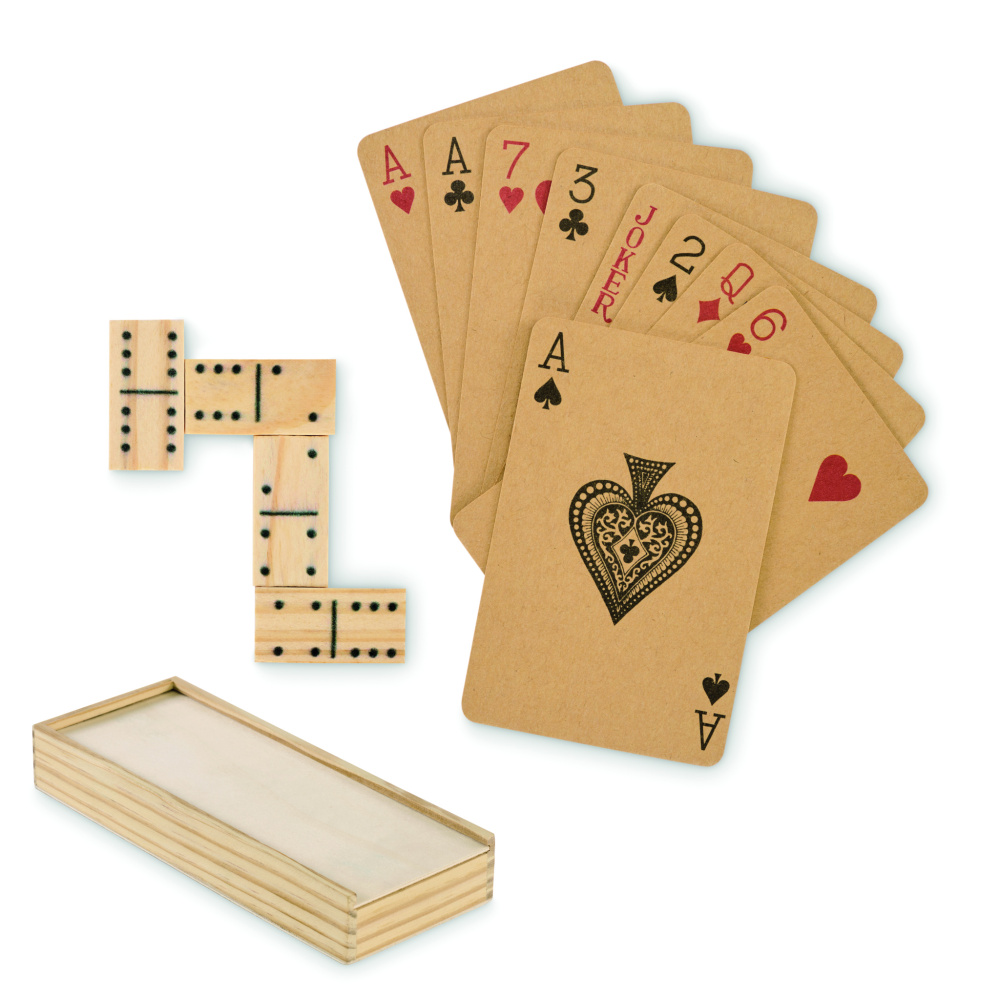 Логотрейд pекламные подарки картинка: Domino and cards set