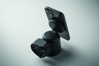 Лого трейд pекламные подарки фото: 3 in 1 wireless charger 15W