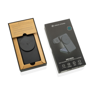 Лого трейд pекламные подарки фото: Магнитное зарядное устройство Urban Vitamin Arcadia RCS из пластика 15 Вт 3-в-1