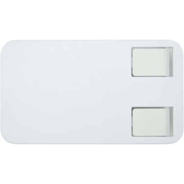 Лого трейд pекламные cувениры фото: Складной держатель Alhena для телефона из переработанного пластика с металлической настольной подставкой