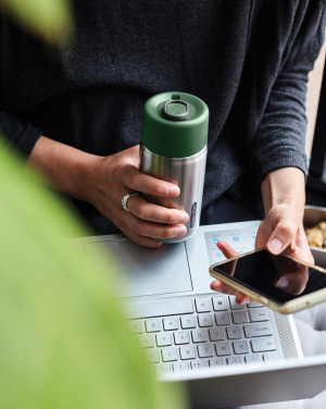 Логотрейд pекламные продукты картинка: Черный + Blum изолированный герметичный дорожный стакан из нержавеющей стали