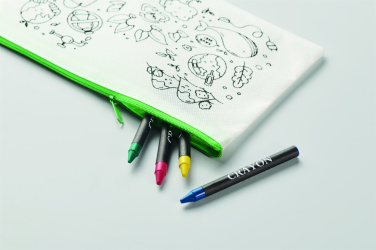 Логотрейд pекламные cувениры картинка: Pencil case with 4 crayons
