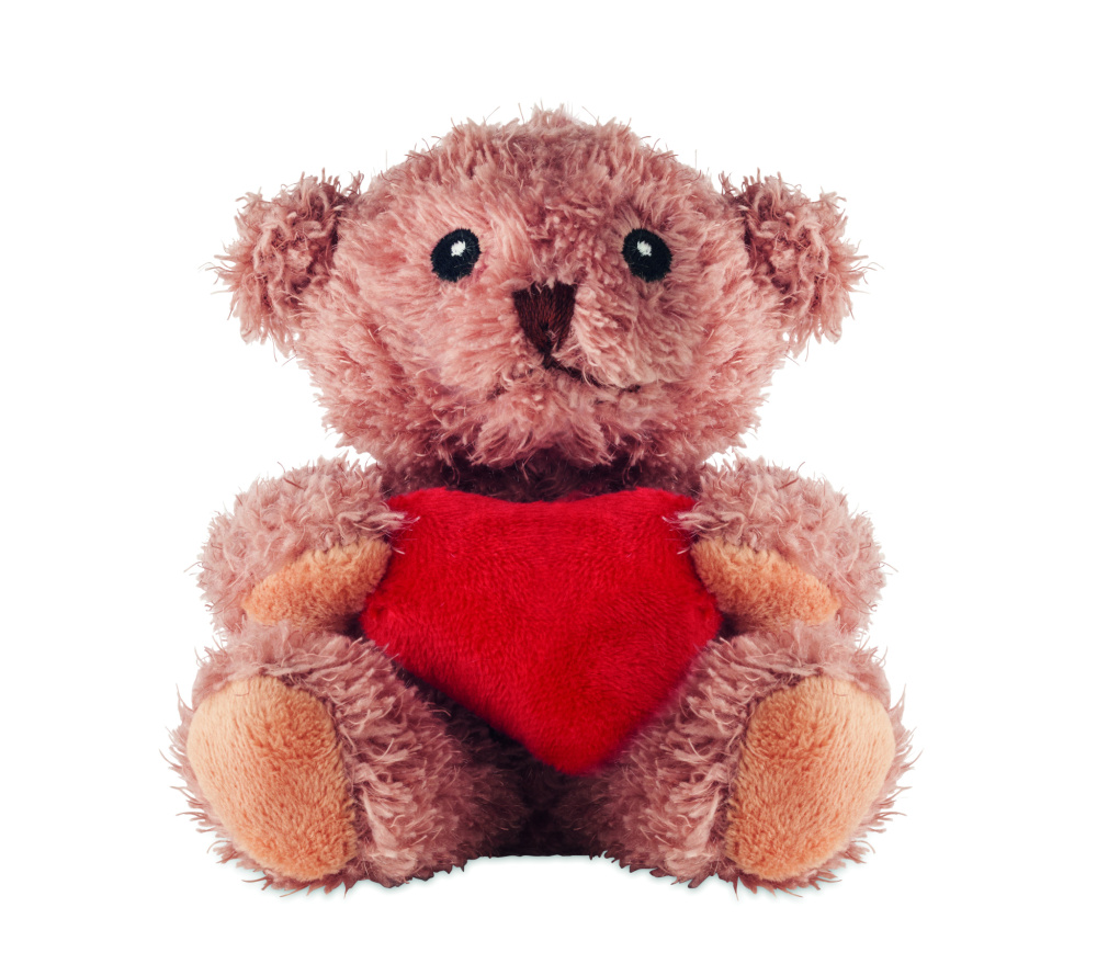 Лого трейд бизнес-подарки фото: Teddy bear plush with heart