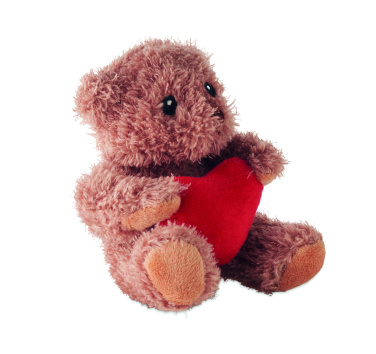 Логотрейд pекламные подарки картинка: Teddy bear plush with heart