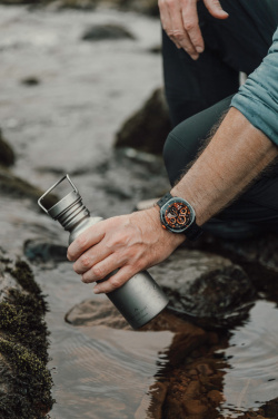 Лого трейд бизнес-подарки фото: Ультралегкая титановая бутылка для воды Nordic Drift Trail объемом 600 мл