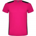 Detroit kortärmad sport-T-shirt för barn, Fuchsia / Solid svart