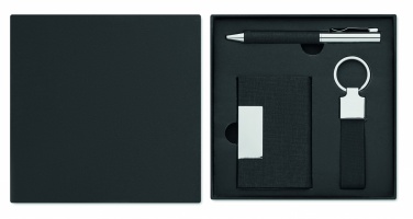 Logotrade presentreklam bild: 3-delars presentset i en presentförpackning med anpassningsbar tryckning
