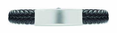 Logotrade reklamprodukter bild: Armband i flätat konstläder