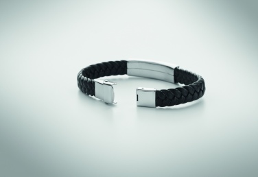 Logotrade presentreklam bild: Armband i flätat konstläder