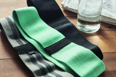 Logotrade profilprodukter bild: 3st träningsband i påse