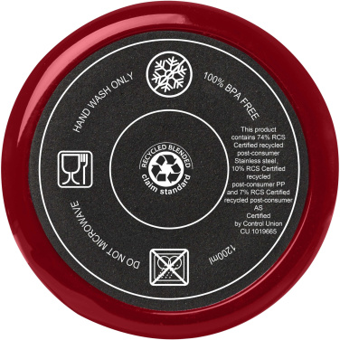 Logotrade profilprodukter bild: Melbourne RCS-certifierad mugg med sugrör, 1 200 ml