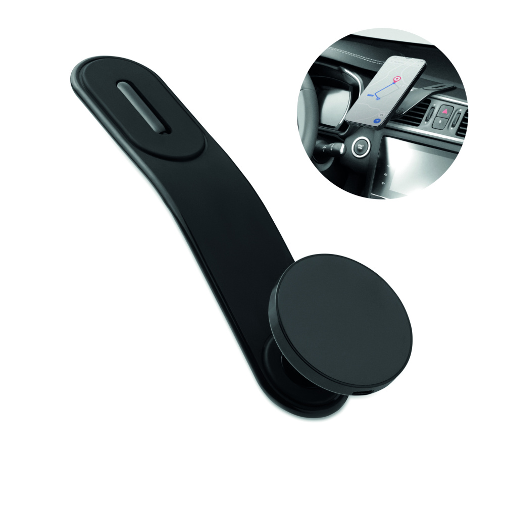 Logotrade kampanjprodukter bild: 15W magnetisk mobil laddare