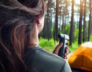 Logotrade profilprodukter bild: Bärbar turbofläkt